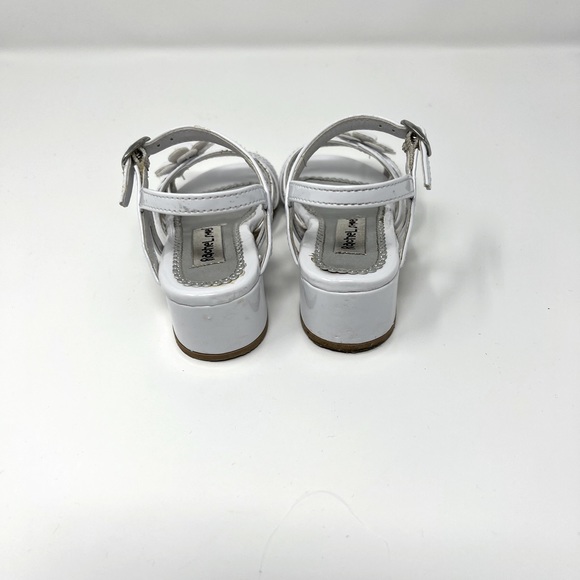 Rachel Shoes White Block Heel Sandals Size 8 Toddler - Picture 5 of 6